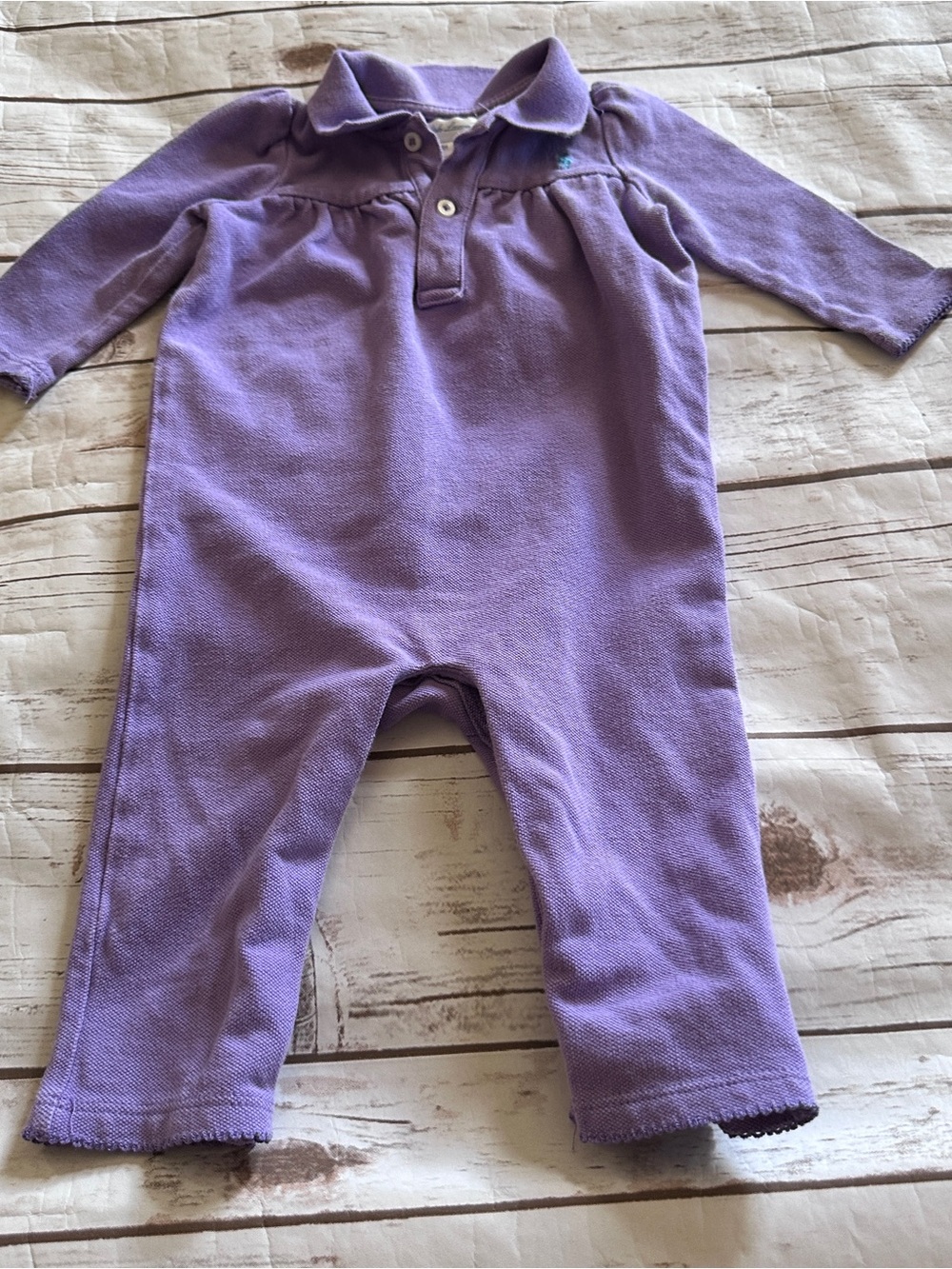 Ralph Lauren purple romper vguc size 9M